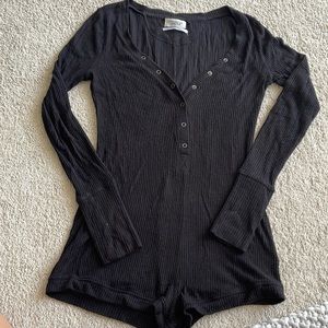 Knitted long sleeve romper